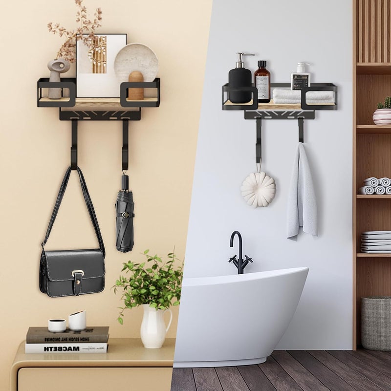 PAROTO Ironing Board Holder Wall Mount, Iron Board Wall Hanger, Sewing, Laundry Room Organization, Black, T&V Shaped Space Saving Iron Holder for Laundry Room Decor and Accessories, Organization and Storage - Image 4